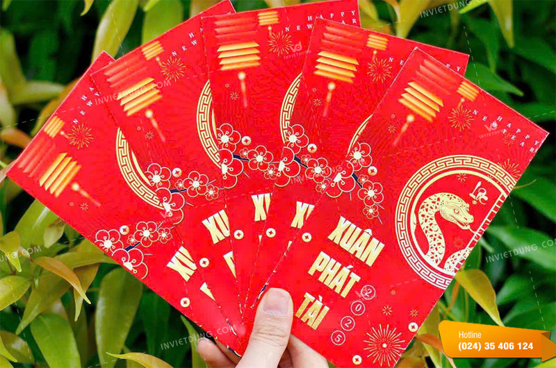 Mẫu bao lì xì màu đỏ