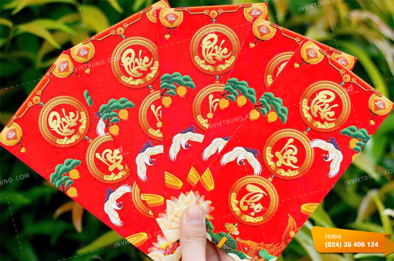 Mẫu bao lì xì màu đỏ