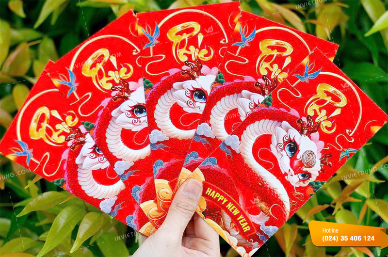 Mẫu bao lì xì màu đỏ