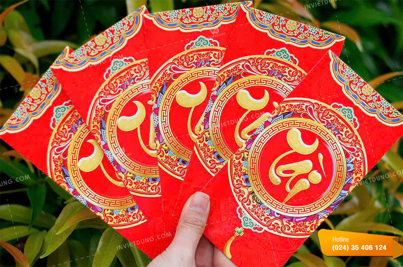 Mẫu bao lì xì màu đỏ