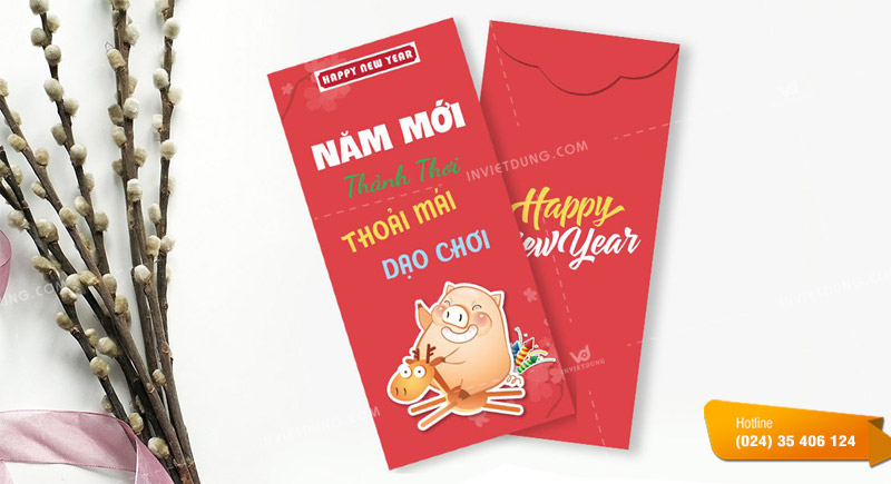 Mẫu bao lì xì meme