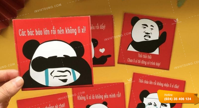 Mẫu bao lì xì meme