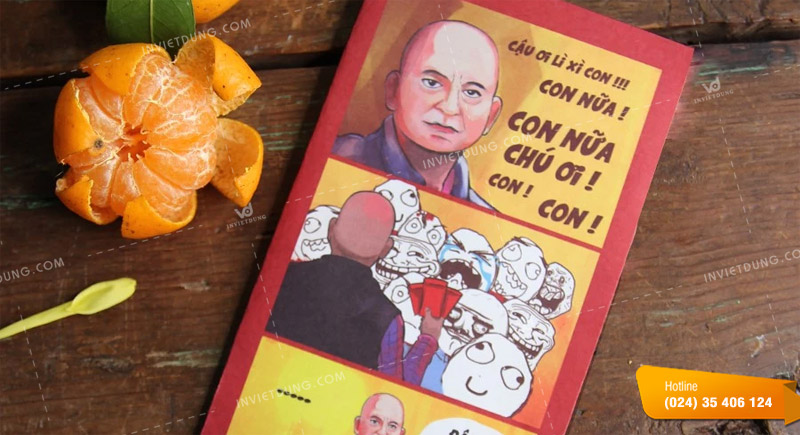 Mẫu bao lì xì meme