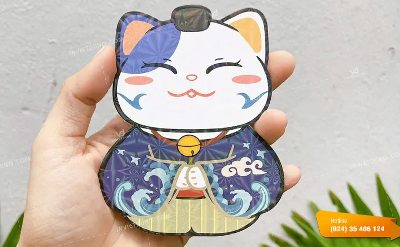 Mẫu bao lì xì mèo thần tài