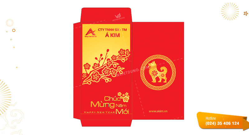 Mẫu bao lì xì ngân hàng