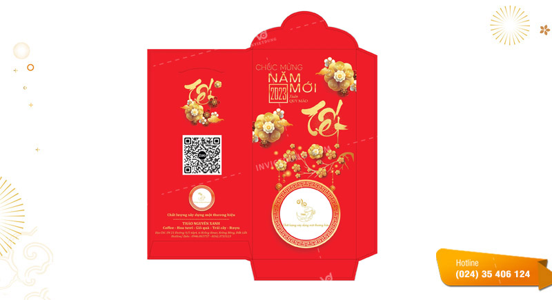 Mẫu bao lì xì ngân hàng
