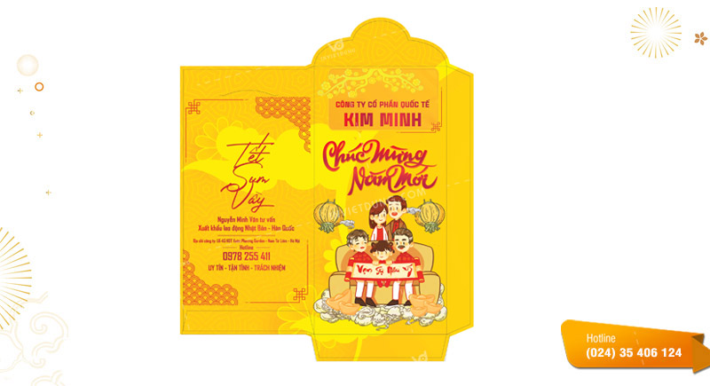 Mẫu bao lì xì ngân hàng
