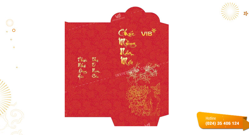 Mẫu bao lì xì ngân hàng