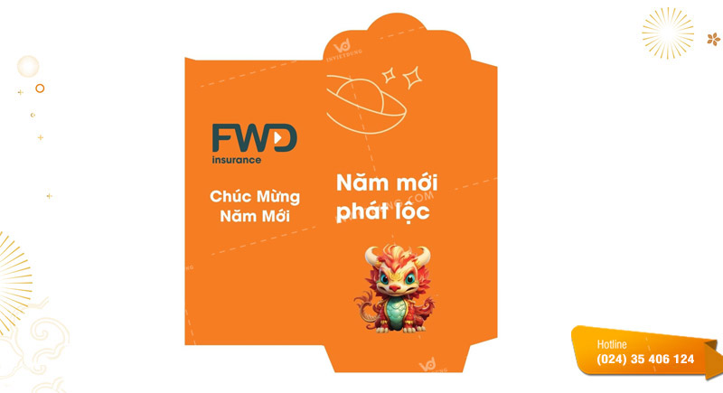 Mẫu bao lì xì ngân hàng