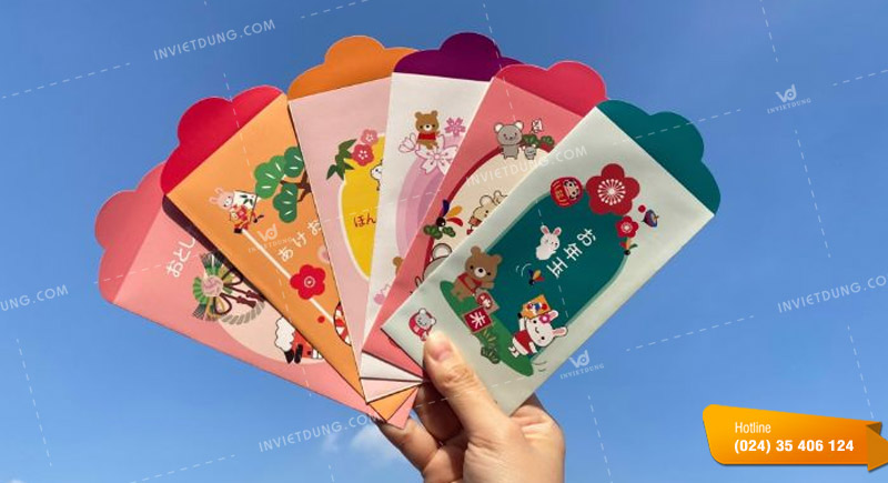 Mẫu bao lì xì Nhật Bản