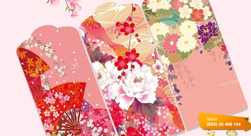 Mẫu bao lì xì Nhật Bản