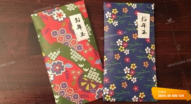 Mẫu bao lì xì Nhật Bản