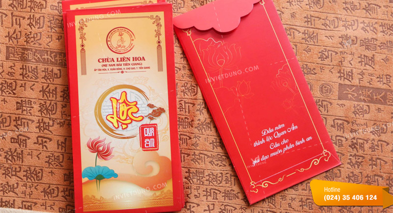 Mẫu bao lì xì phật giáo