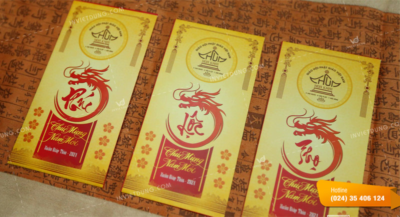 Mẫu bao lì xì phật giáo