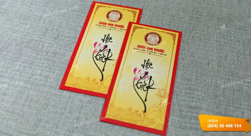 Mẫu bao lì xì phật giáo