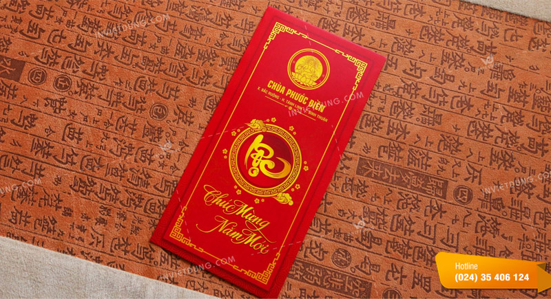 Mẫu bao lì xì phật giáo