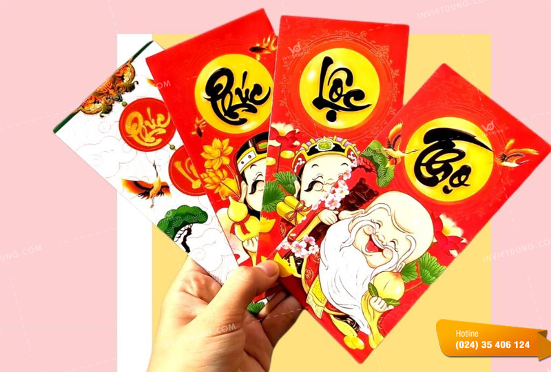 Mẫu bao lì xì Phúc Lộc Thọ