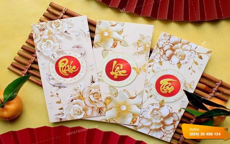 Mẫu bao lì xì Phúc Lộc Thọ