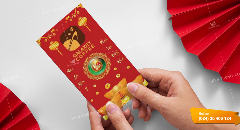 Mẫu bao lì xì quán coffee