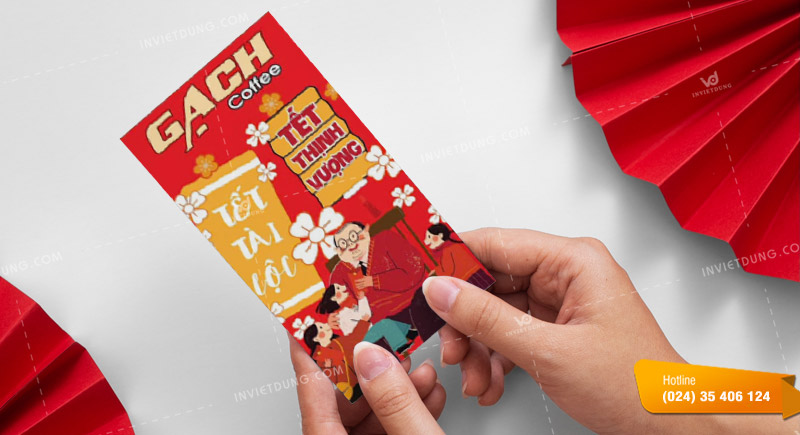 Mẫu bao lì xì quán coffee
