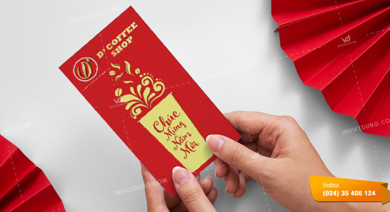 Mẫu bao lì xì quán coffee
