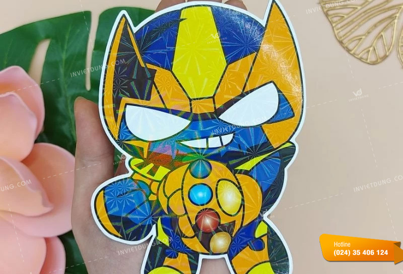 Mẫu bao lì xì hình siêu nhân