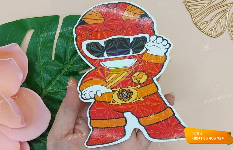 Mẫu bao lì xì hình siêu nhân