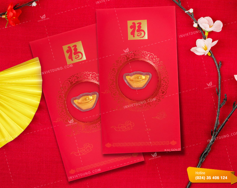 Mẫu bao lì xì thần tài