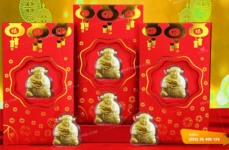 Mẫu bao lì xì thần tài