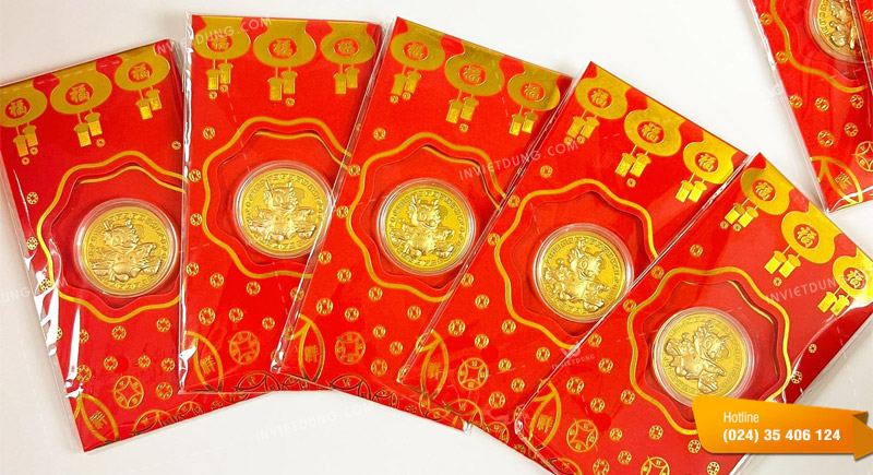 Mẫu bao lì xì thần tài