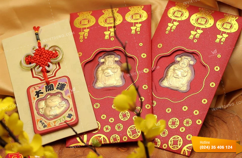 Mẫu bao lì xì thần tài