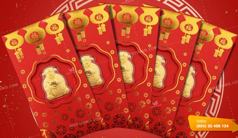 Mẫu bao lì xì thần tài