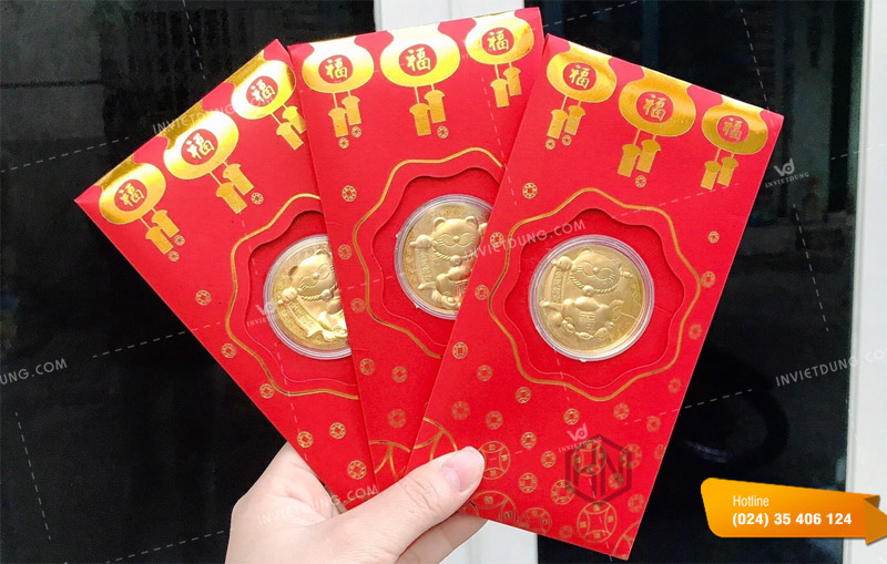 Mẫu bao lì xì thần tài