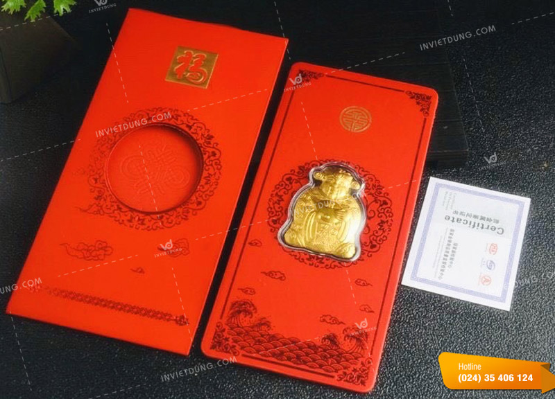 Mẫu bao lì xì thần tài
