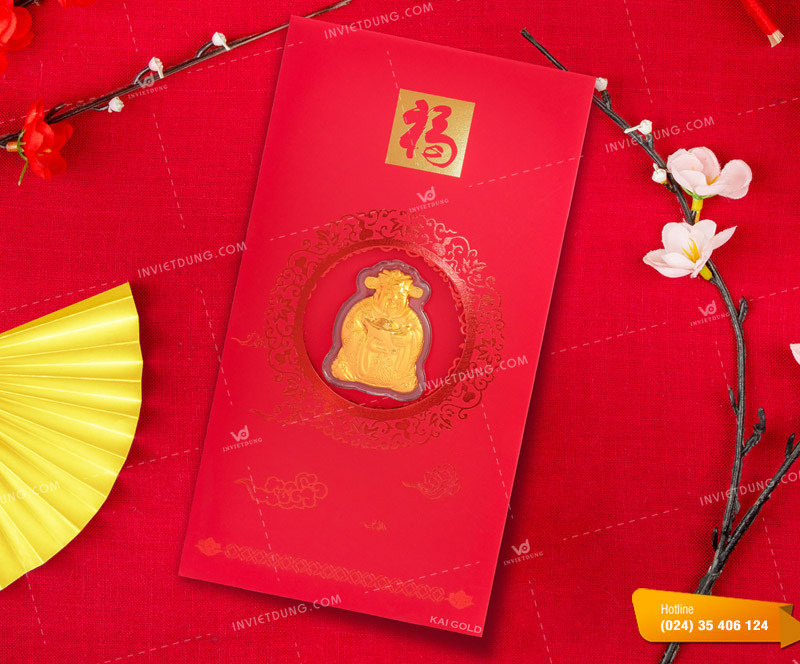 Mẫu bao lì xì thần tài