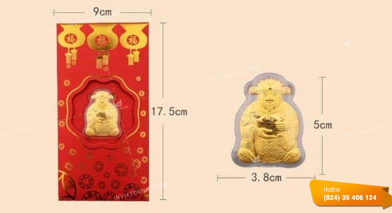 Mẫu bao lì xì thần tài