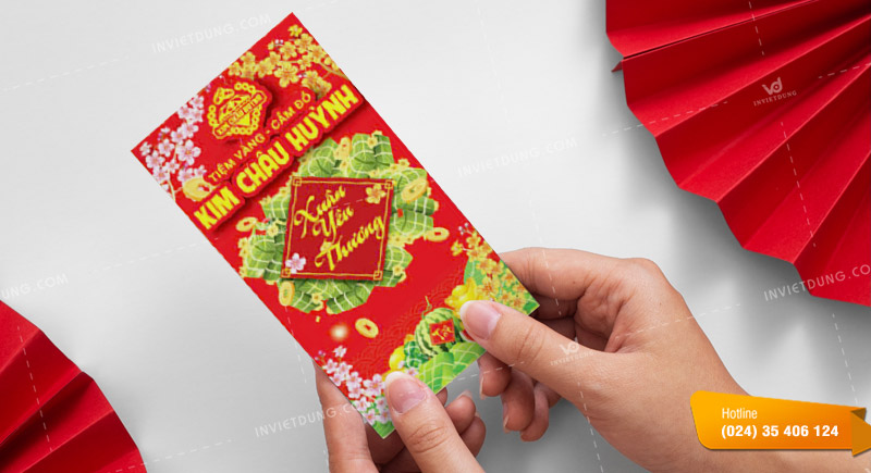 Mẫu bao lì xì tiệm vàng