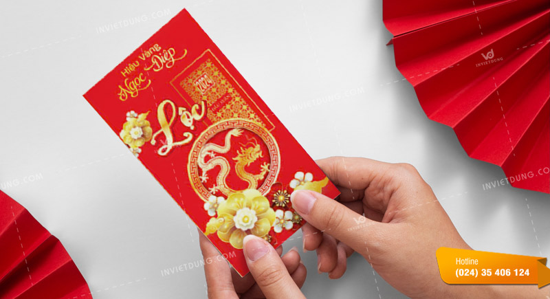 Mẫu bao lì xì tiệm vàng