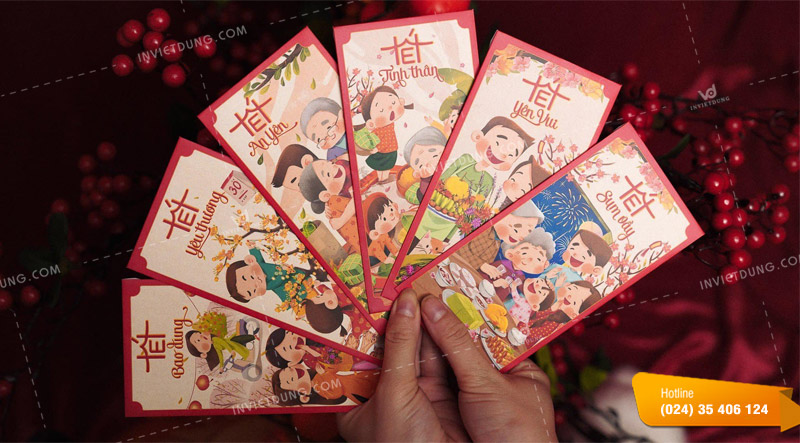 Sự khác biệt giữa bao lì xì vintage và bao lì xì hiện đại