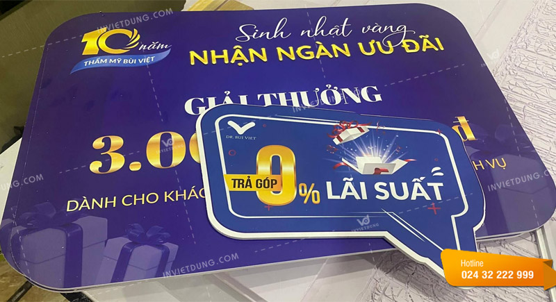 Mẫu decal dán formex đẹp chất lượng coa
