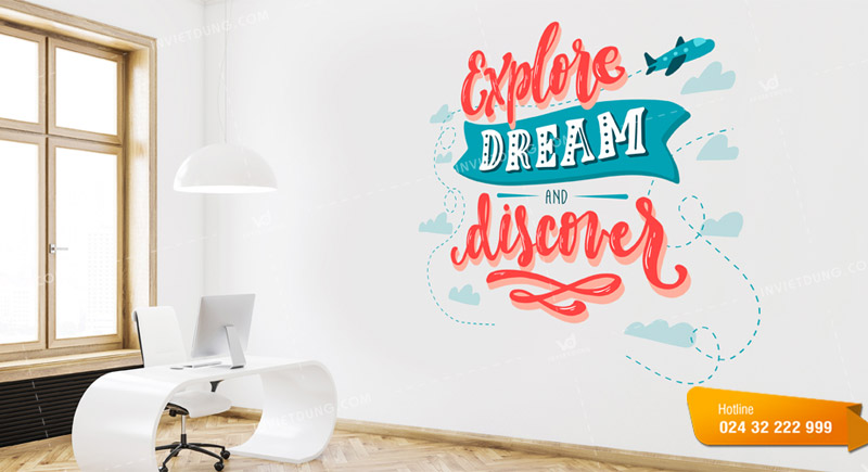 Mẫu decal dán tường