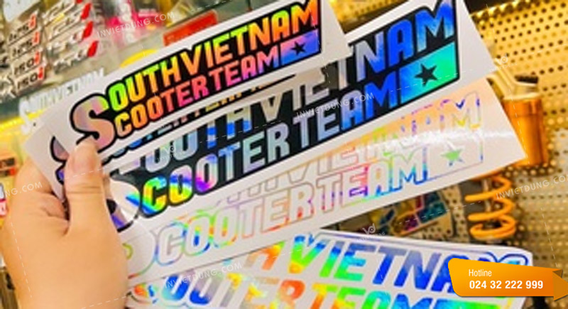 Mẫu decal phản quang dán xe
