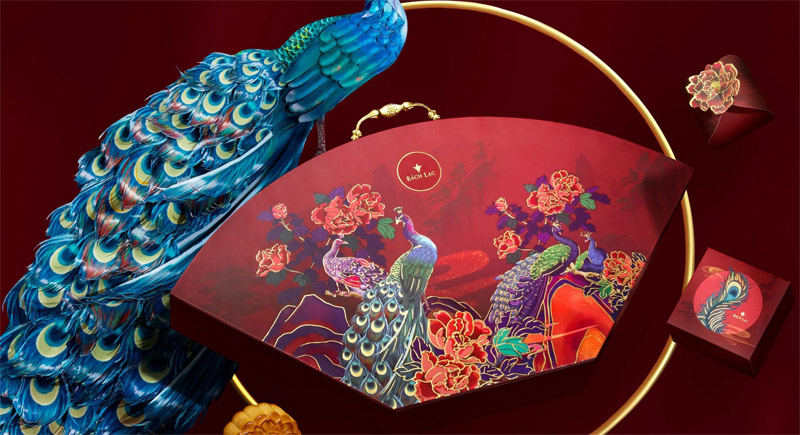Mẫu hộp bánh trung thu 3D sang trọng