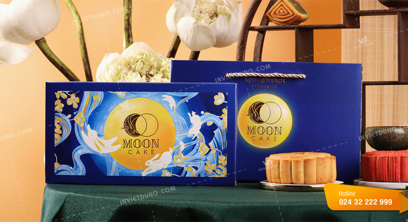 Mẫu hộp bánh trung thu có quai xách