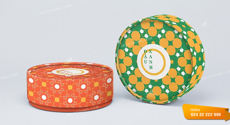 Mẫu hộp đựng bánh trung thu hình tròn