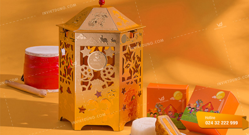 Mẫu hộp đựng bánh trung thu hình trụ cao cấp