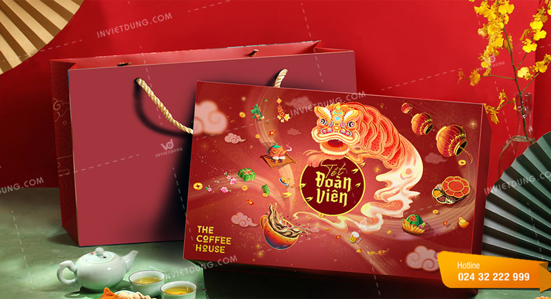 Mẫu hộp bánh trung thu kiểu dáng nắp lật