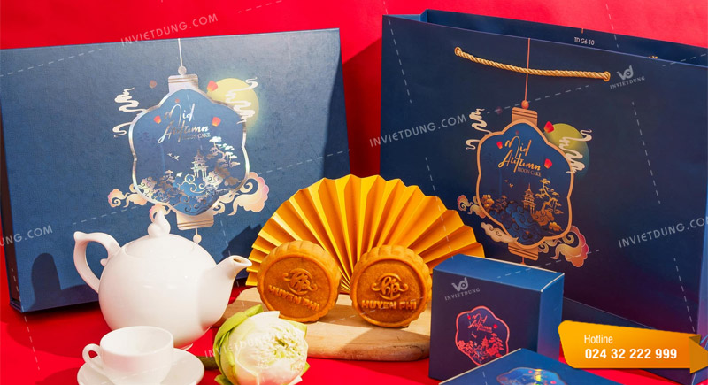 Mẫu hộp bánh trung thu kiểu dáng nắp lật