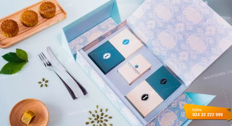 Mẫu hộp giấy cánh bướm đựng bánh trung thu