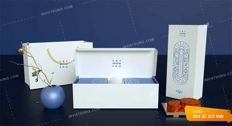Mẫu hộp carton cứng đựng bánh trung thu